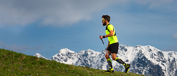 Användningen av stavar i ultra-maraton